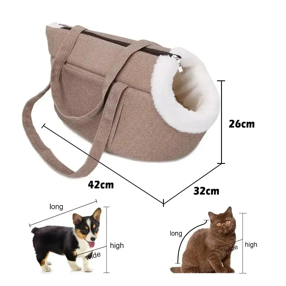 Nevytech adjustable pet carrier sling offers breathable comfort, secure support, and hands-free convenience—ideal for small dogs and cats.