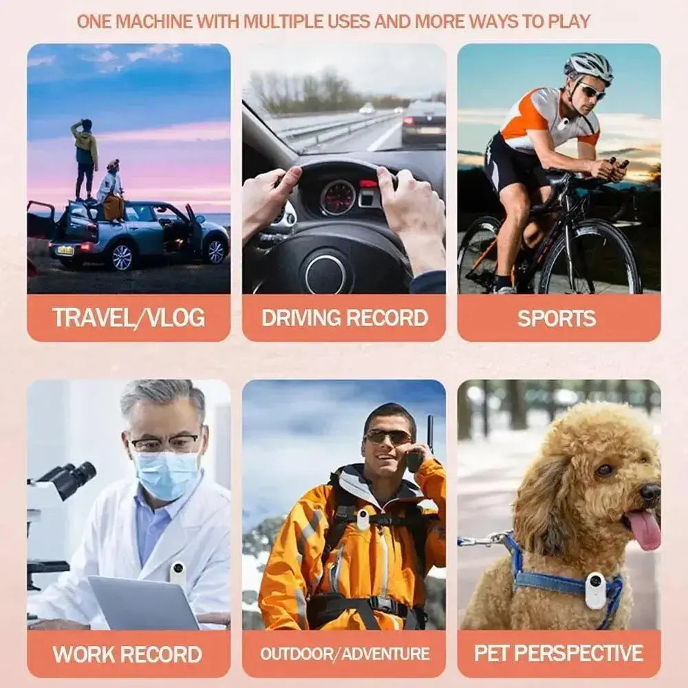 Nevytech 2K portable mini body cam captures clear video, audio, and motion with long battery life—ideal for security, travel, and daily recording.