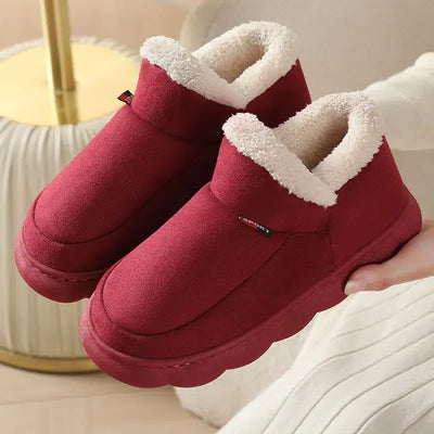 View details for Smile PoP Winter Plush Men’s Indoor and Outdoor Soft Non-Slip House Slippers, Casual Bedroom Shoes