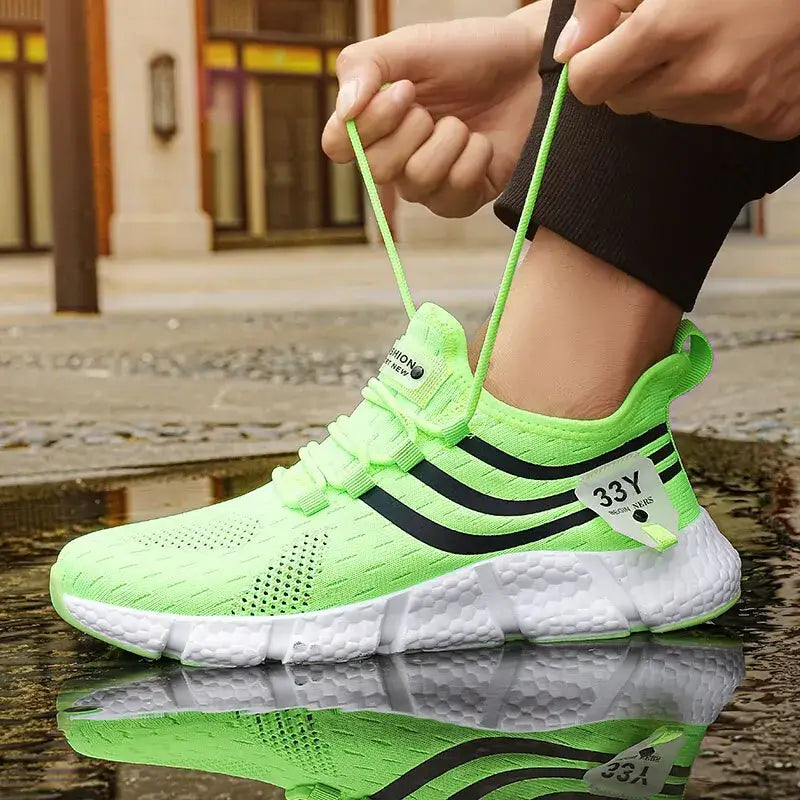 Men's casual sport shoes – breathable lightweight mesh sneakers for running, jogging, walking, and outdoor activities
