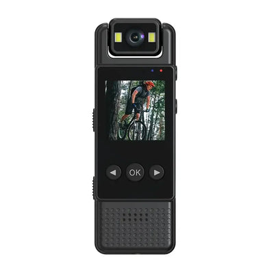 Wifi Mini Camera 1080P with night vision and rotatable lens, ideal for outdoor sports recording.