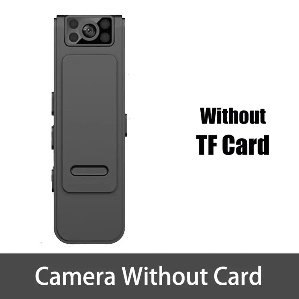 Mini body camera without TF card, HD1080P, suitable for security and law enforcement use.