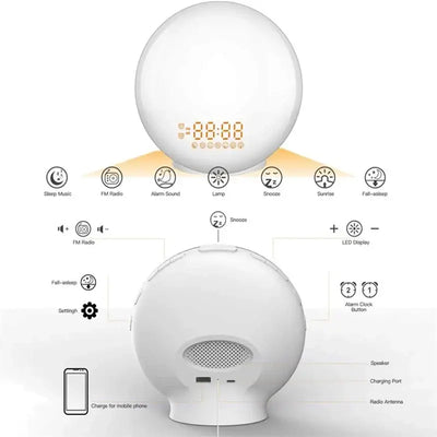 View details for Wake Up Light Alarm Clock with Sunrise Simulation, Dual Alarms, FM Radio, Nightlight, and Natural Sounds