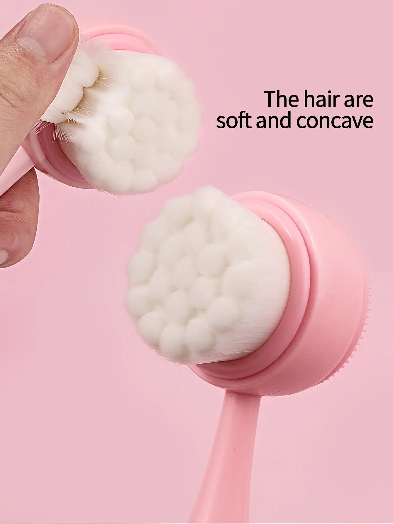 1PC Silicone Manual Facial Cleansing Brush – Handheld Makeup Removal and Deep Cleansing Auxiliary Brush