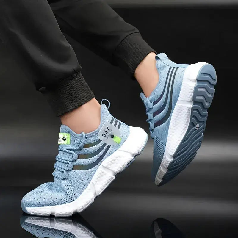 Men's casual sport shoes – breathable lightweight mesh sneakers for running, jogging, walking, and outdoor activities