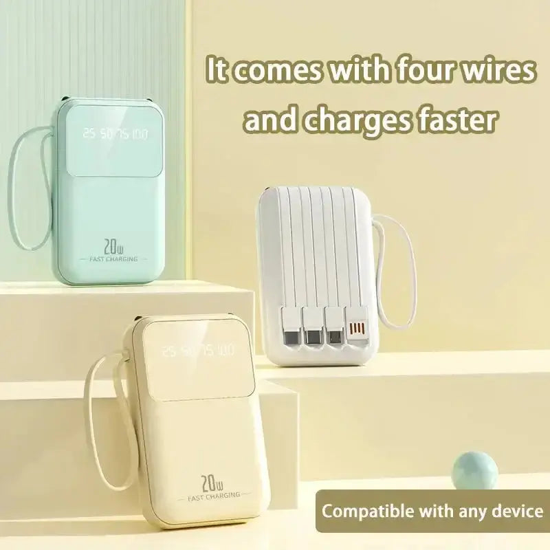 Nevytech 20000mAh Built-in Power Bank charging Android phone