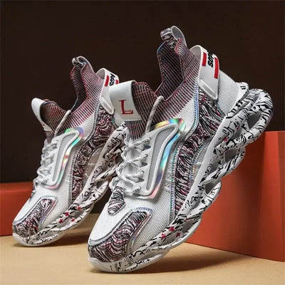 2025 men's running shoes – breathable mesh fashion sneakers, non-slip sports shoes, comfortable casual walking footwear