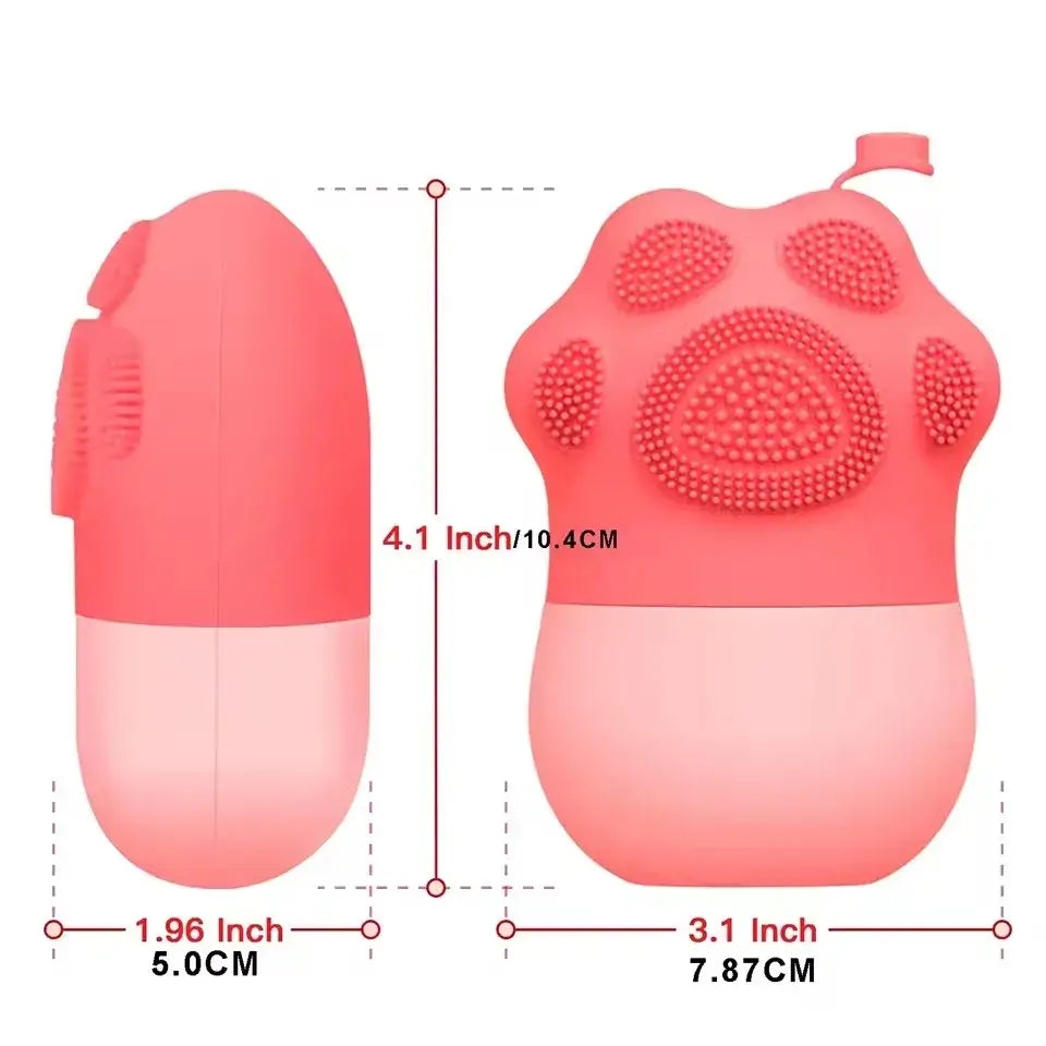 Face Beauty Ice Roller with Cosmetic Brush, Scrubber Mat Pad – Facial Massage Tool to Reduce Eye Puffiness and Clean Skin
