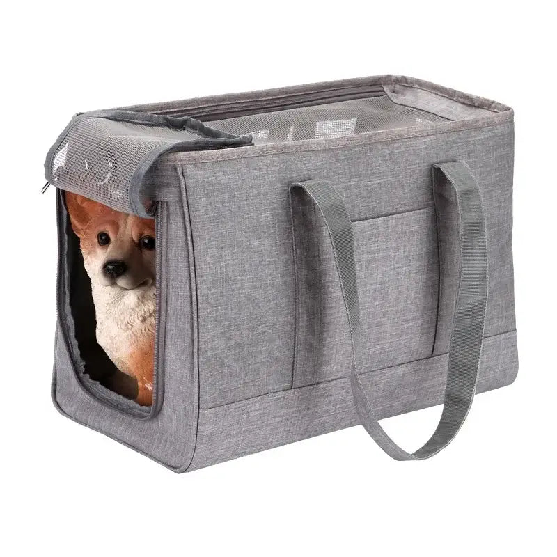 Breathable Pet Dog Carrier Bag – Portable Mesh Puppy Backpack and Handbag for Small Dogs and Cats, Perfect for Travel and Outdoor Trips