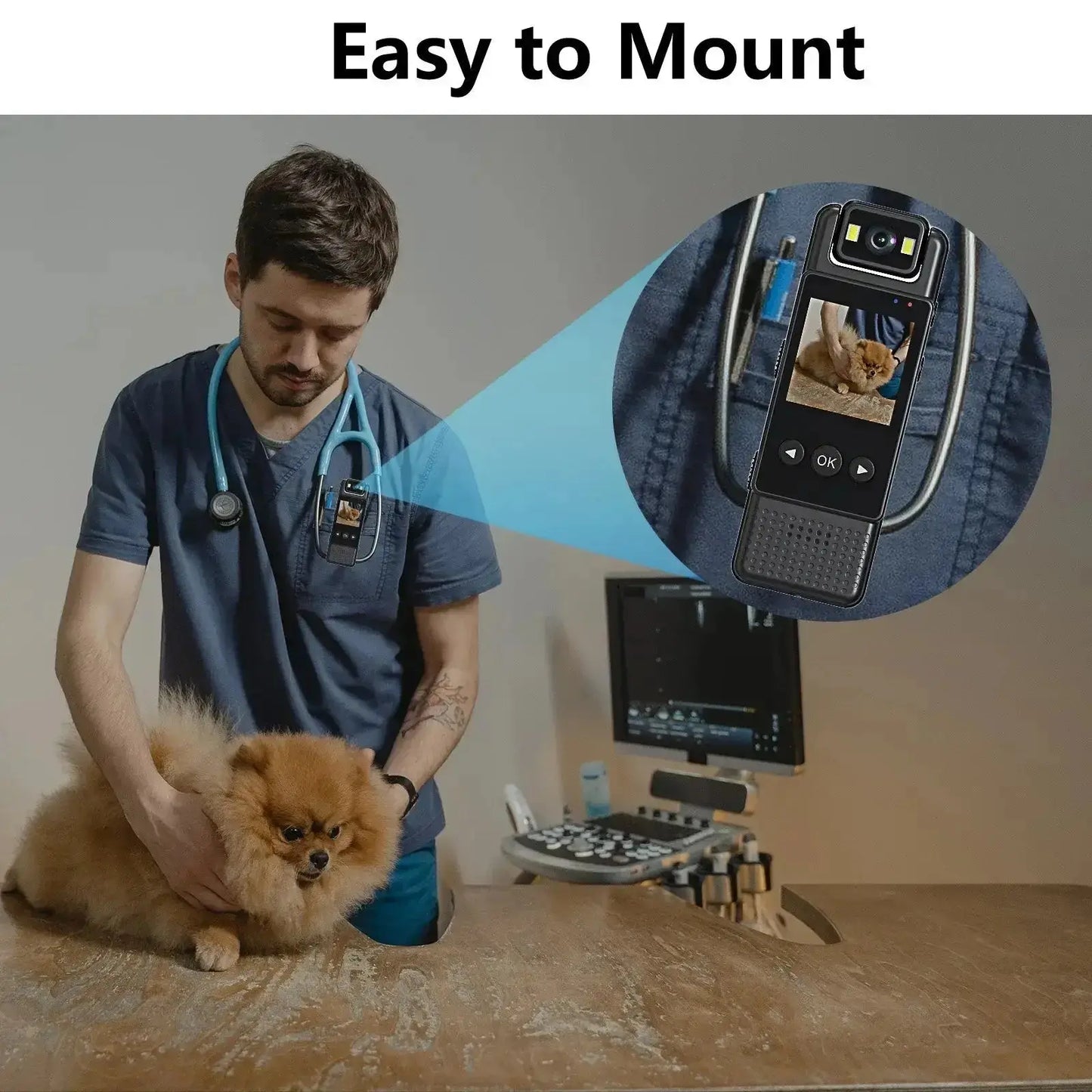 Nevytech 2K portable mini body cam captures clear video, audio, and motion with long battery life—ideal for security, travel, and daily recording.