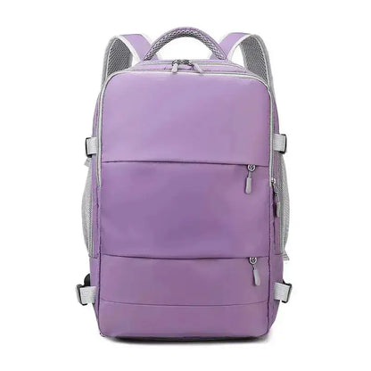 Nevytech Women’s Travel Backpack Waterproof in pink color with large capacity and durable design.