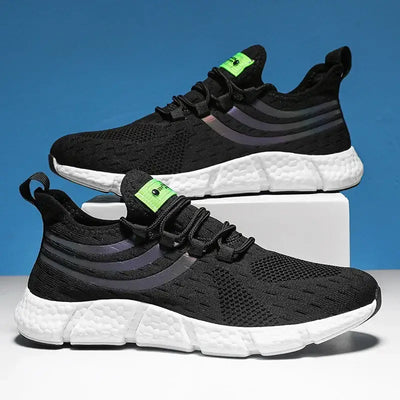 Men's casual sports shoes, breathable lightweight sneakers, anti-slip flats for outdoor running, walking, athletic jogging tenis shoes.