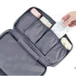 Nevytech 6Pcs Travel Luggage Packing Cubes organized in pink suitcase with laundry pouch and clothing.