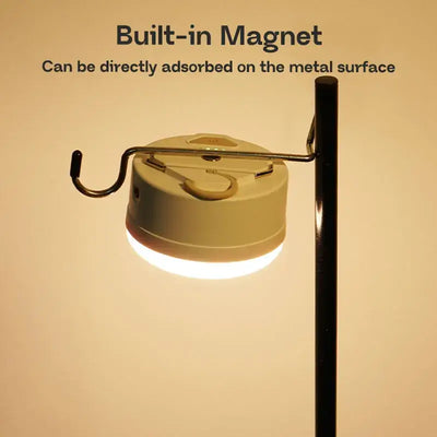 MOSLIGHTING Mini LED Lantern with built-in magnet for easy attachment to metal surfaces