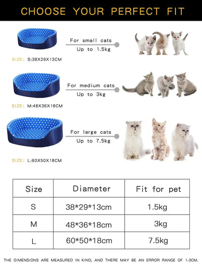 Comfortable Cats Bed – Pet Furniture Sofa for Cats, Houses and Habitats, Home Accessories and Supplies