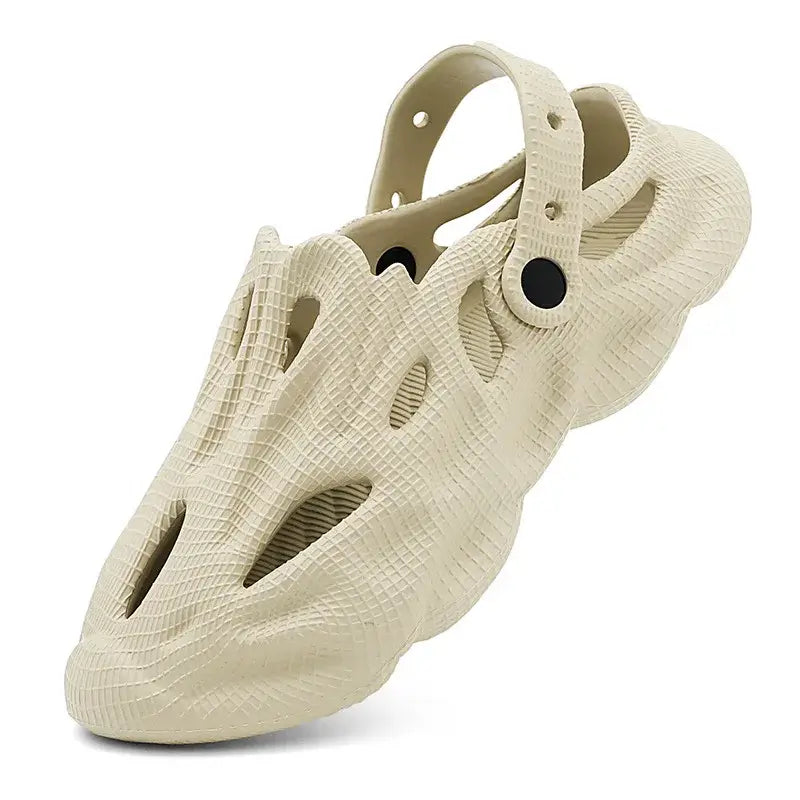 View details for Bebealy Men’s Hollow Hole Summer Outdoor EVA Beach Slippers, Non-Slip Sandals, Soft Cloud Slides