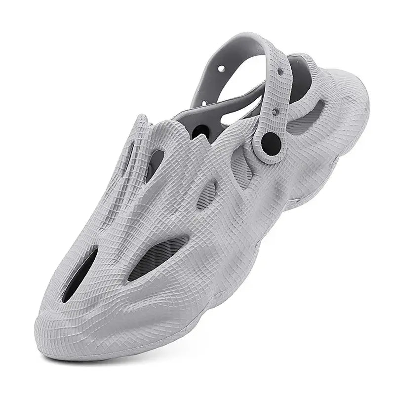 View details for Bebealy Men’s Hollow Hole Summer Outdoor EVA Beach Slippers, Non-Slip Sandals, Soft Cloud Slides