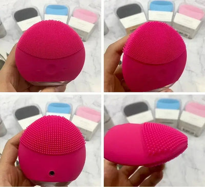 Luna Mini 2 Silicone Facial Cleansing Brush with Foreoing Real Logo – USB Rechargeable, Waterproof, 8 Speed Levels