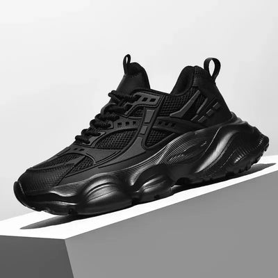 Men's platform running sneakers – fashion athletic walking shoes, large size 48, high-quality street style footwear