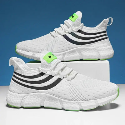 Men's casual sports shoes, breathable lightweight sneakers, anti-slip flats for outdoor running, walking, athletic jogging tenis shoes.