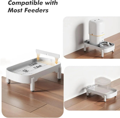 Smart Pet Feeder with Elevating Bracket, Single Bowl Raised Stand for Dogs and Cats, Pet Food Dispenser with Height Adjustment for Comfortable Feeding.