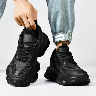 Men's platform running sneakers – fashion athletic walking shoes, large size 48, high-quality street style footwear