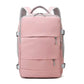Nevytech Women’s Travel Backpack Waterproof in pink color with large capacity and durable design.