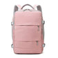 Nevytech Women’s Travel Backpack Waterproof in pink color with large capacity and durable design.