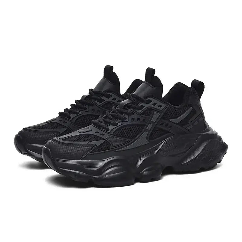 Men's platform running sneakers – fashion athletic walking shoes, large size 48, high-quality street style footwear