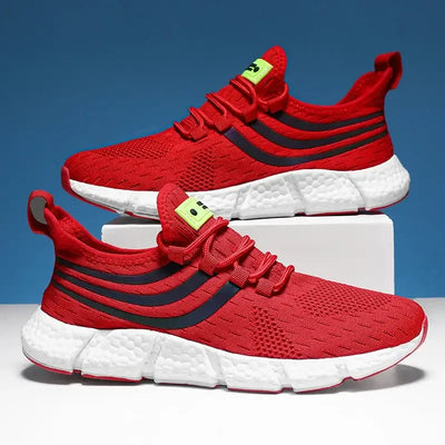 Men's casual sports shoes, breathable lightweight sneakers, anti-slip flats for outdoor running, walking, athletic jogging tenis shoes.