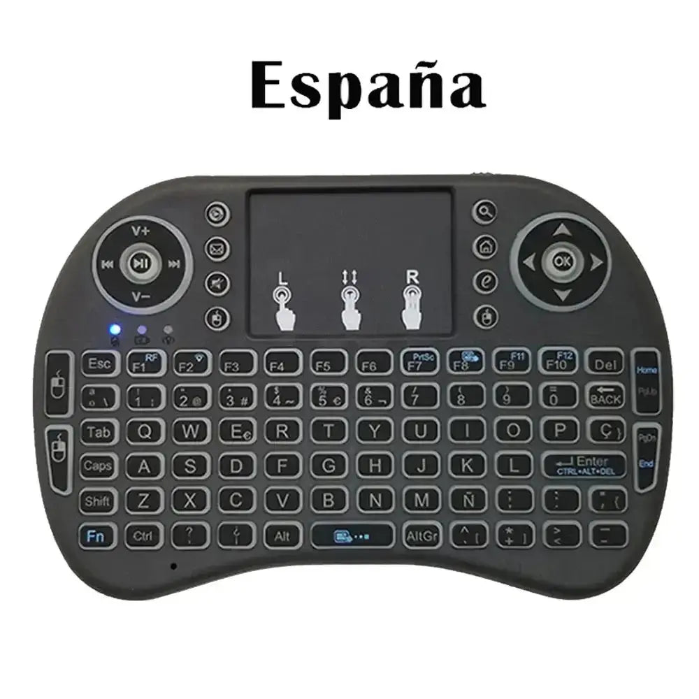 Nevytech View details for 2.4G Air Mouse with Touchpad i8 Backlit Mini Wireless Keyboard – Arabic, French, Spanish, Russian – for PC and Android TV Box