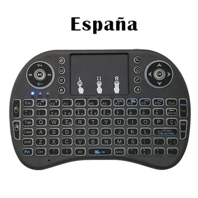 View details for 2.4G Air Mouse with Touchpad i8 Backlit Mini Wireless Keyboard – Arabic, French, Spanish, Russian – for PC and Android TV Box