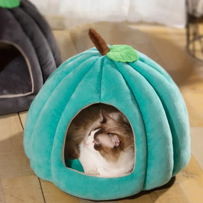Hot Selling Warm Cat Bed – Cozy Pet Basket, Washable Tent Cave House with Cushion for Kittens and Small Dogs
