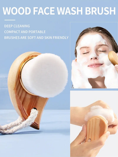 1PC Silicone Manual Facial Cleansing Brush – Handheld Makeup Removal and Deep Cleansing Auxiliary Brush