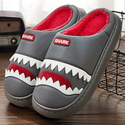 Cute platform men's house slippers, imitation leather, furry comfy memory foam, soft non-slip couple shoes, warm winter slippers.