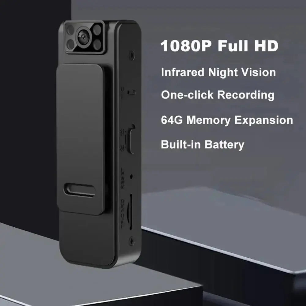 Nevytech 2K portable mini body cam captures clear video, audio, and motion with long battery life—ideal for security, travel, and daily recording.