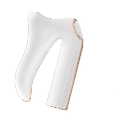 White electric fascial knife for deep muscle relaxation and facial tightening massage.