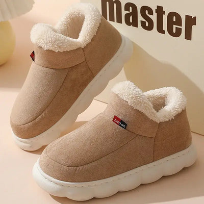 View details for Smile PoP Winter Plush Men’s Indoor and Outdoor Soft Non-Slip House Slippers, Casual Bedroom Shoes