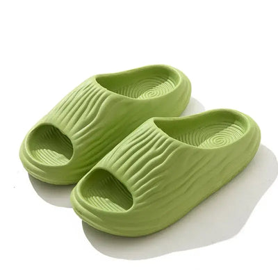 Unisex EVA thick-soled non-slip odor-resistant outdoor slippers for men and women, ideal for home and casual wear.