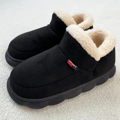 View details for Smile PoP Winter Plush Men’s Indoor and Outdoor Soft Non-Slip House Slippers, Casual Bedroom Shoes