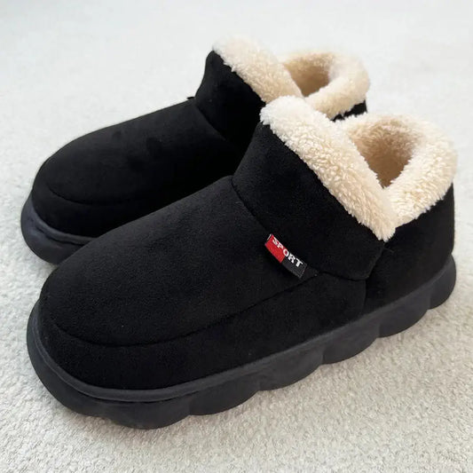 Nevytech plush slippers for men deliver warmth, comfort, and non-slip support—perfect for cold indoor and outdoor days.