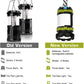 Comparison of Nevytech LED Camping Lantern Old Version and New Version with features listed.