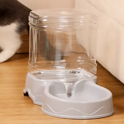 3.8L Large Capacity Pet Automatic Feeder and Water Dispenser Combo – Grain Storage Bowl for Cats and Dogs, Convenient Pet Feeding Supplies