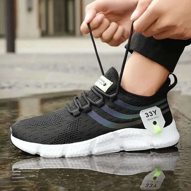 Men's casual sport shoes – breathable lightweight mesh sneakers for running, jogging, walking, and outdoor activities