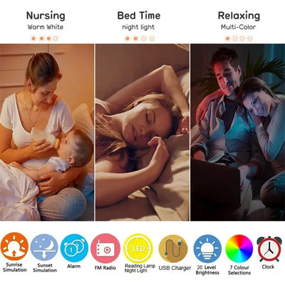 View details for Wake Up Light Alarm Clock with Sunrise Simulation, Dual Alarms, FM Radio, Nightlight, and Natural Sounds