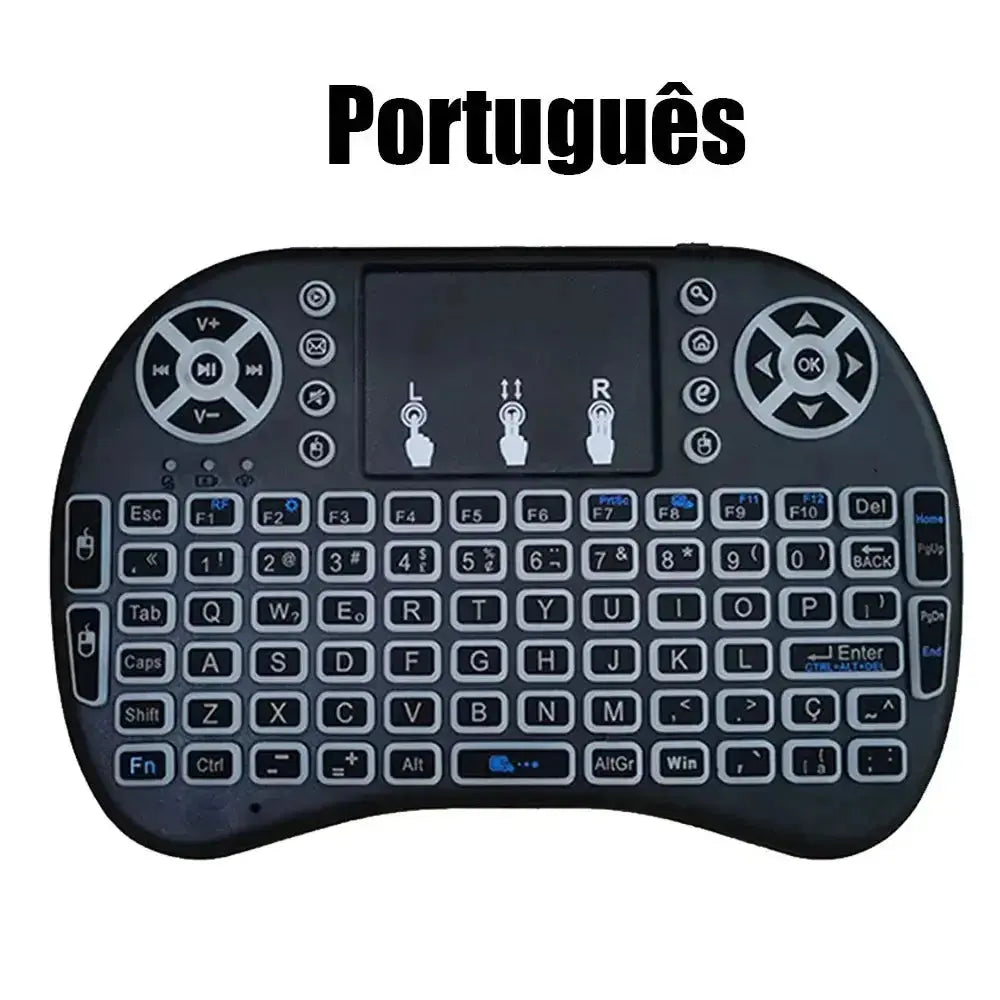 Nevytech View details for 2.4G Air Mouse with Touchpad i8 Backlit Mini Wireless Keyboard – Arabic, French, Spanish, Russian – for PC and Android TV Box
