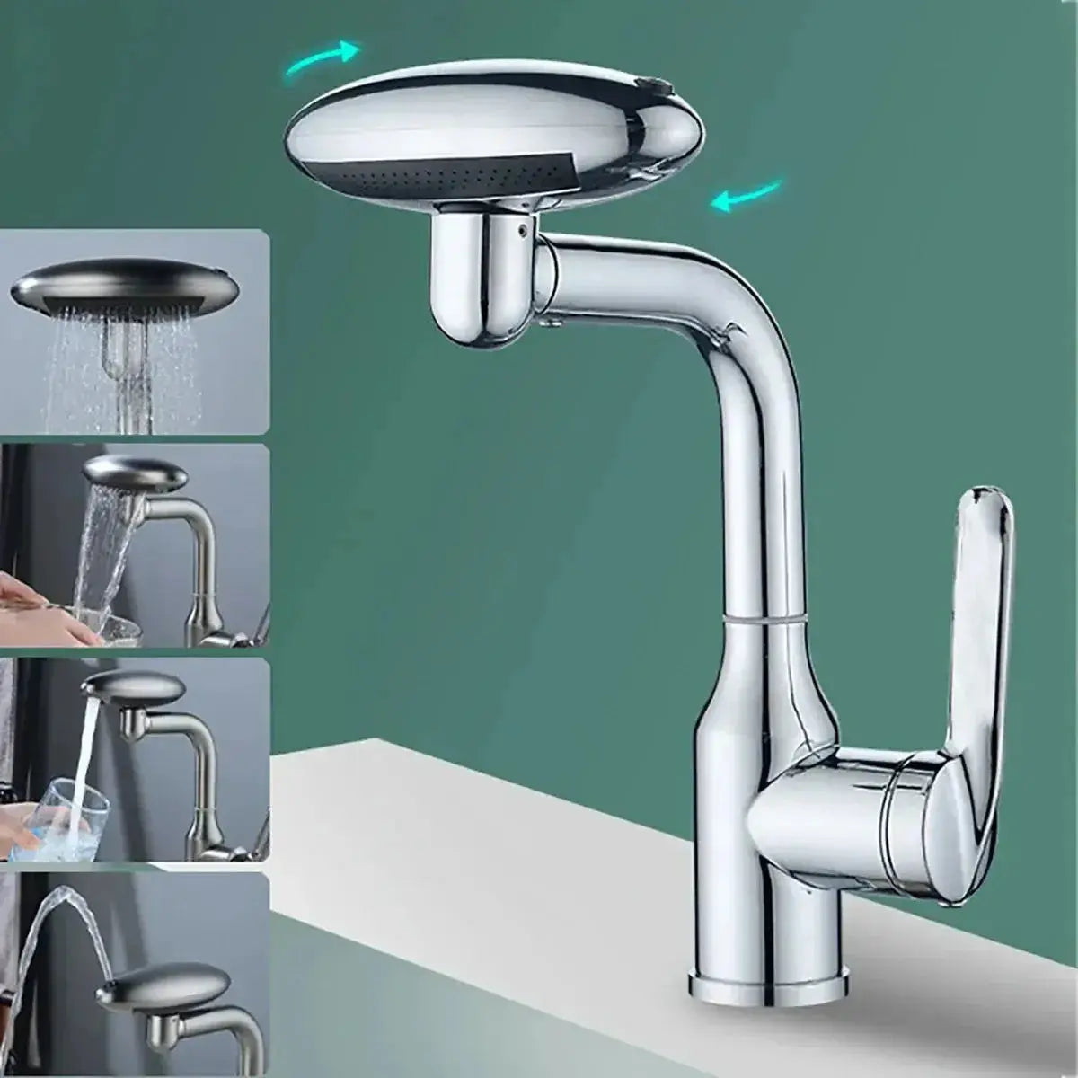 Nevytech Multi Functional Waterfall Basin Faucet 4 water outlet modes