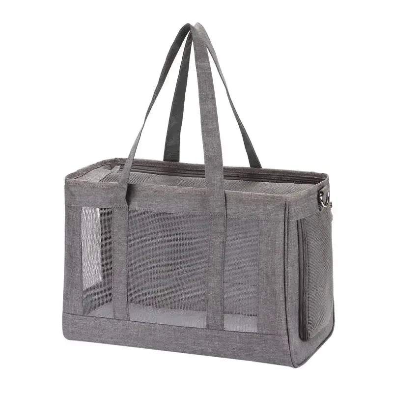 Breathable Pet Dog Carrier Bag – Portable Mesh Puppy Backpack and Handbag for Small Dogs and Cats, Perfect for Travel and Outdoor Trips