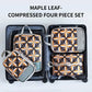 Nevytech 4Pcs Compression Storage Bags Set with colorful patterns for organization and travel.