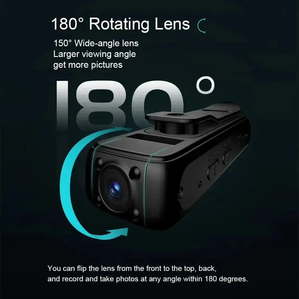 Nevytech 2K portable mini body cam captures clear video, audio, and motion with long battery life—ideal for security, travel, and daily recording.